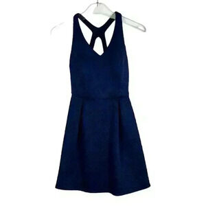 Emerald Sundae Women’s Open-Back Lined Fit & Flare Dress Size 1